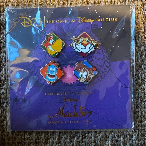 Disney Other - D23 exclusive Aladdin pin set